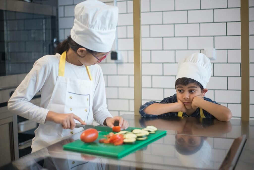 clase famliar de cocina saludable en Sant Cugat