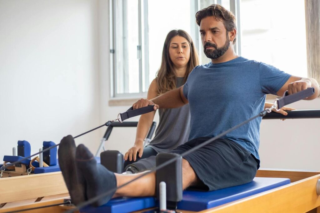 Entrenamiento de rehabilitación para musculación en Rivex Club